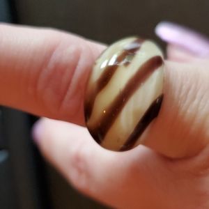 Handcrafted glass ring